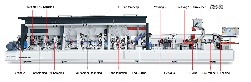 Foshan Automatic Woodworking Edge Bander Banding Machine Wood Based Panels Machinery